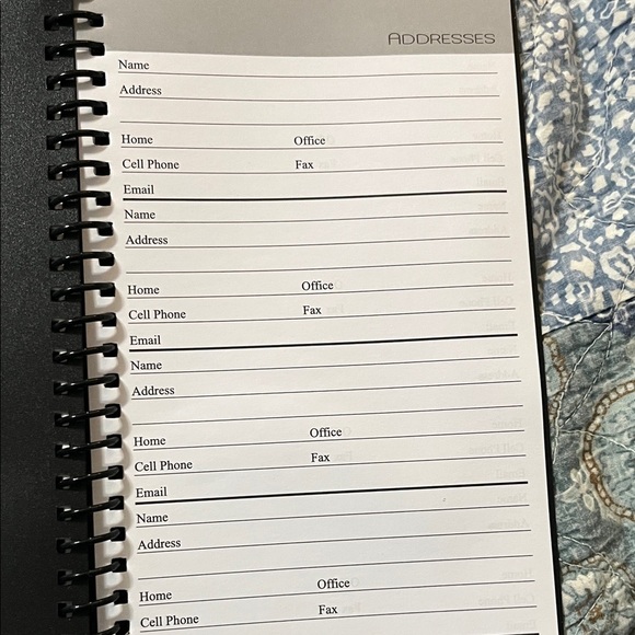 Black Weekly & Monthly Planner - Picture 4 of 5